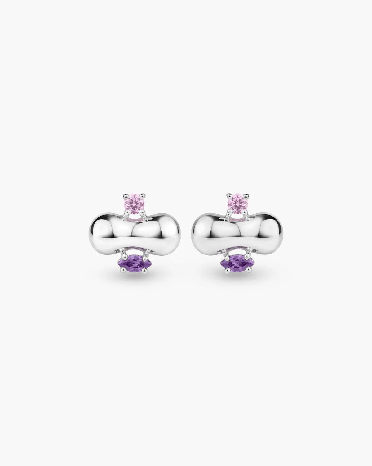 NOVA CLUSTERED GEMSTONE STUD EARRINGS