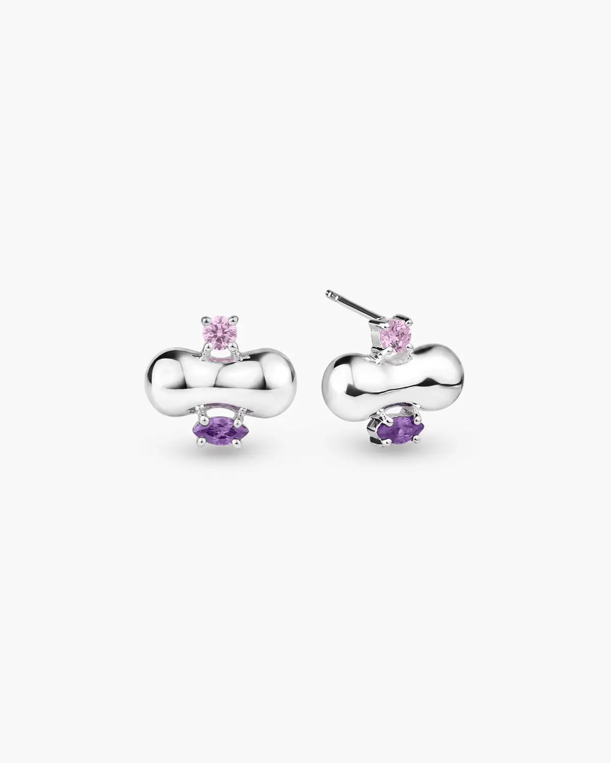 NOVA CLUSTERED GEMSTONE STUD EARRINGS