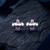 NOVA CLUSTERED GEMSTONE STUD EARRINGS