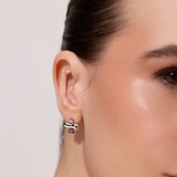 NOVA CLUSTERED GEMSTONE STUD EARRINGS