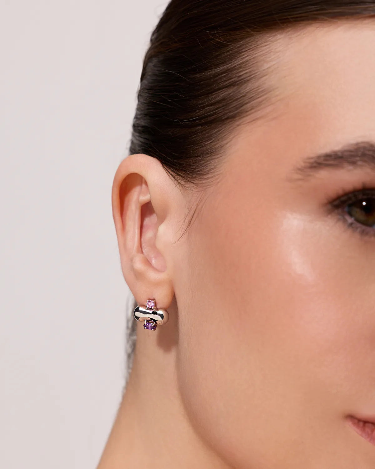 NOVA CLUSTERED GEMSTONE STUD EARRINGS