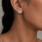 POISE PEBBLE STUD EARRINGS