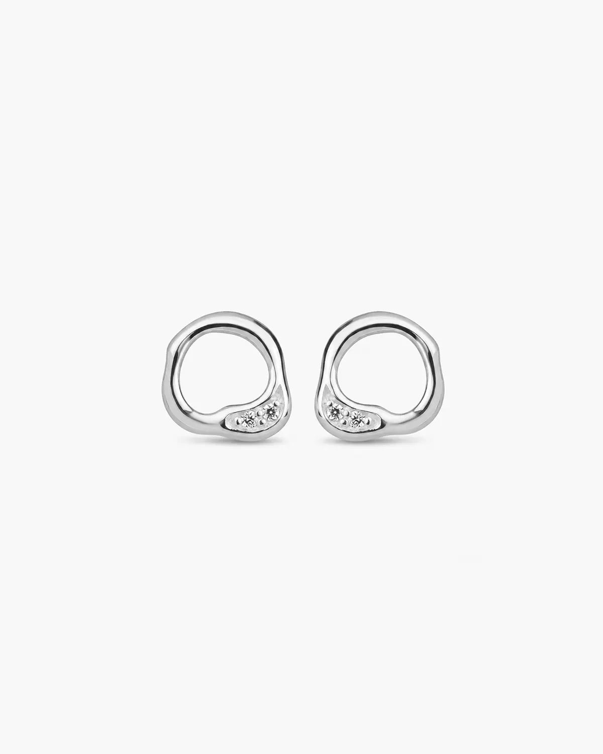 CARVEN LOOPED STUD EARRINGS