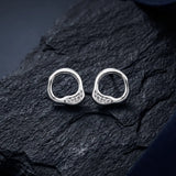 CARVEN LOOPED STUD EARRINGS