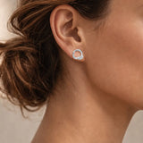 CARVEN LOOPED STUD EARRINGS