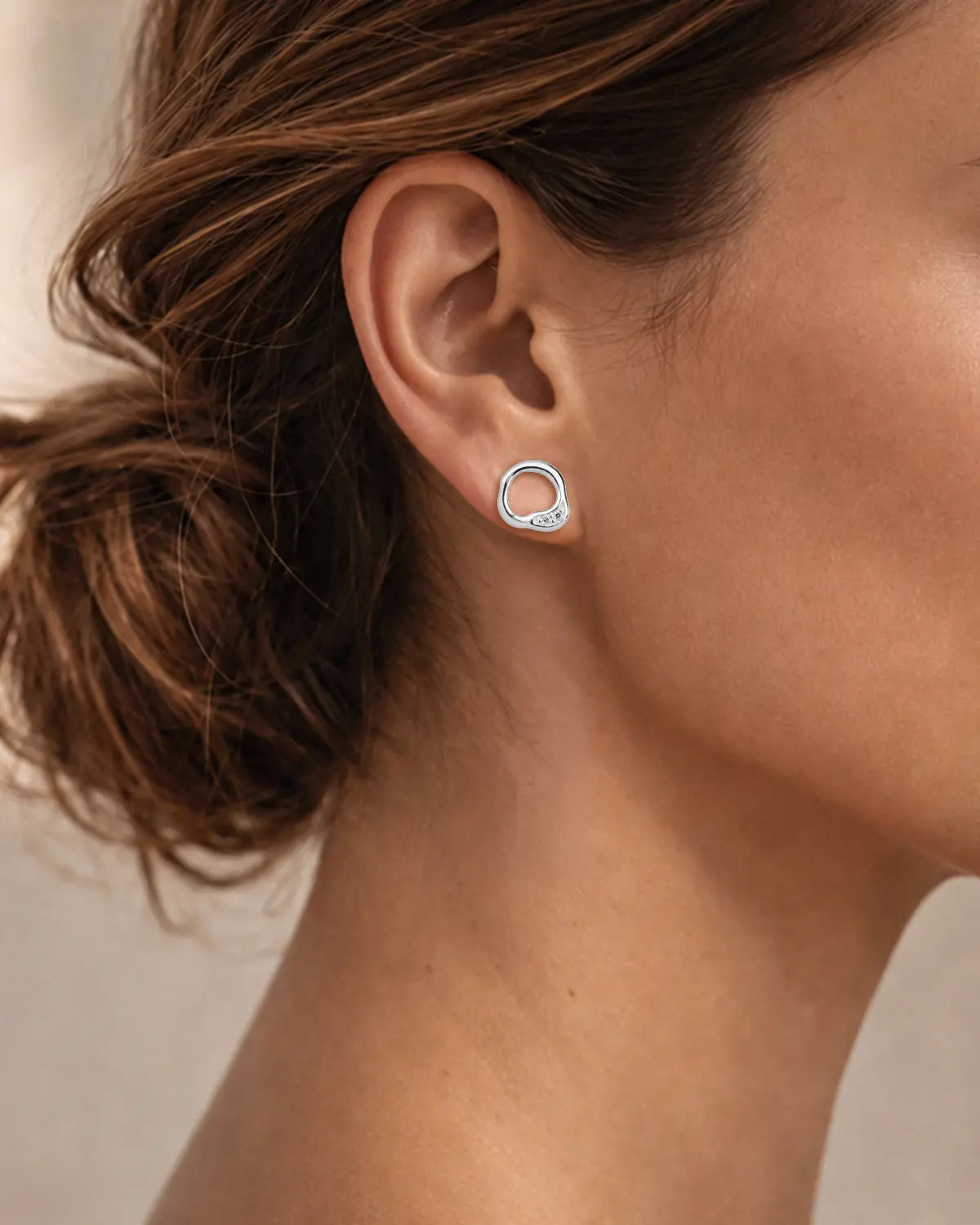CARVEN LOOPED STUD EARRINGS