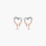 MELT HEART STUD EARRINGS