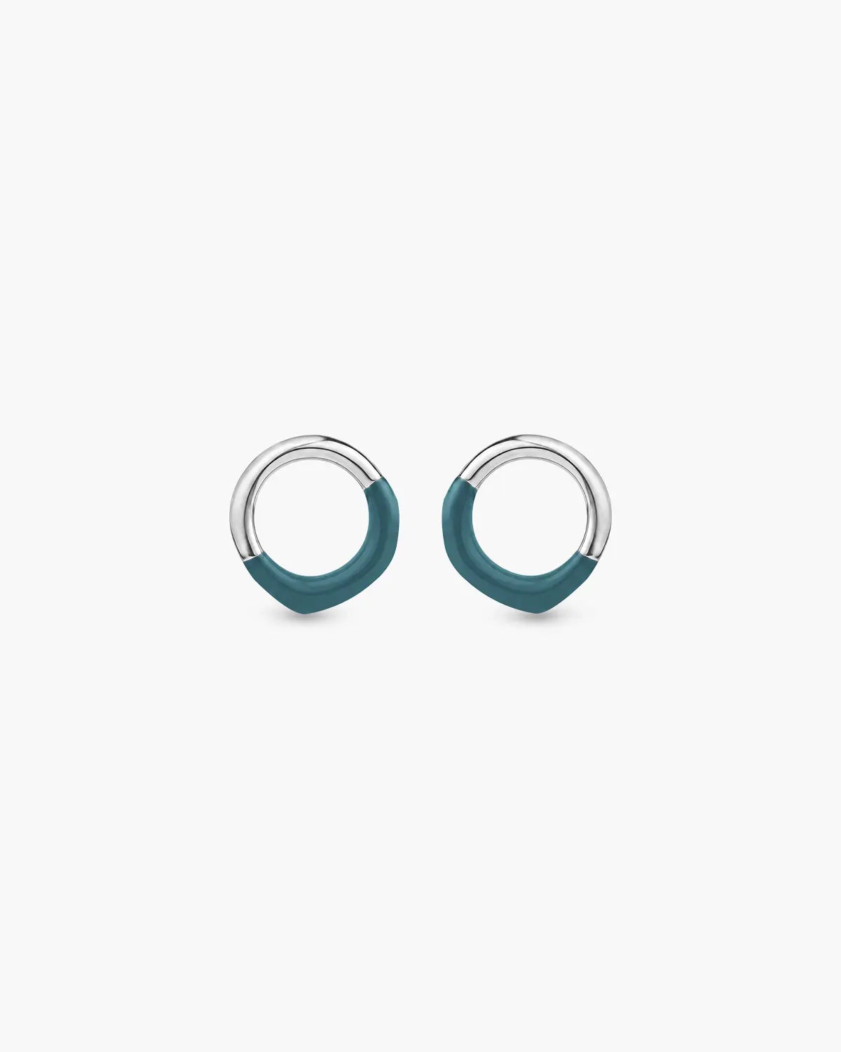 HELIX ENAMEL ARC STUD EARRINGS