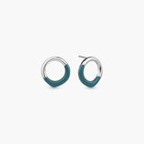 HELIX ENAMEL ARC STUD EARRINGS