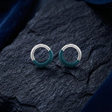 HELIX ENAMEL ARC STUD EARRINGS