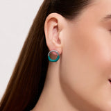 HELIX ENAMEL ARC STUD EARRINGS