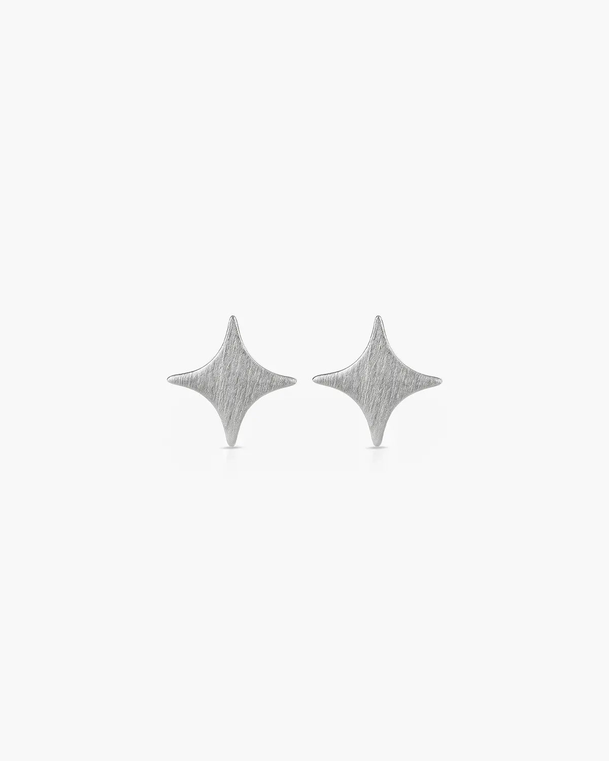 ASTER FOUR-POINT STAR STUD EARRINGS