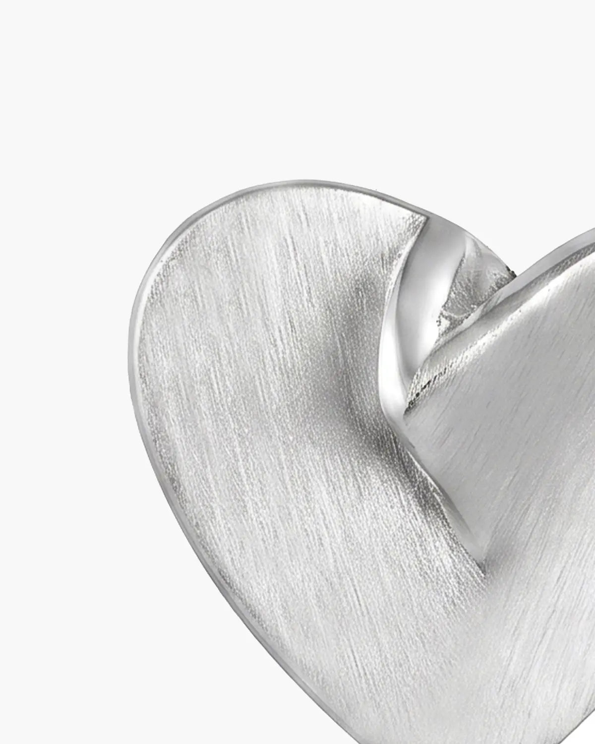 PLEATED HEART STUDS