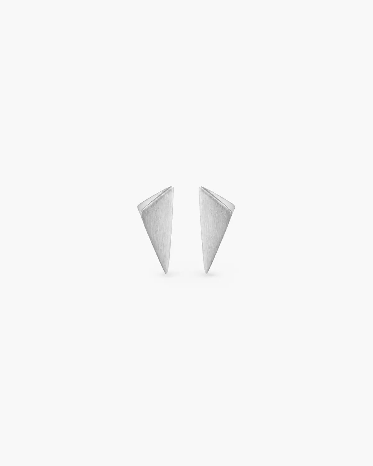 FLIPPED ANGULAR STUD EARRINGS