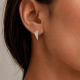 FLIPPED ANGULAR STUD EARRINGS