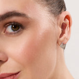 KANSO FACETED KITE STUD EARRINGS