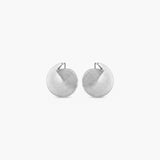 WILDFLOWER CURVED DISC STUD EARRINGS