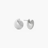 WILDFLOWER CURVED DISC STUD EARRINGS