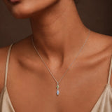 NOCTILUCE GEMSTONE DROP PENDANT NECKLACE