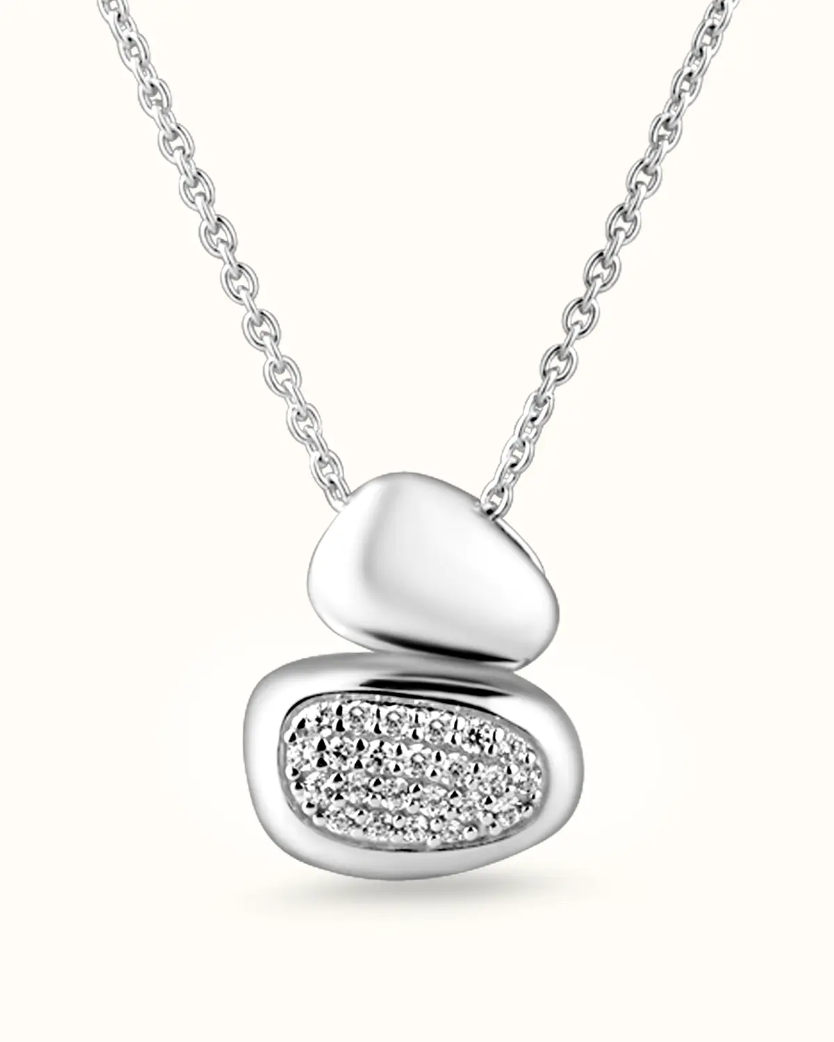 CIEL CRYSTAL PEBBLE NECKLACE