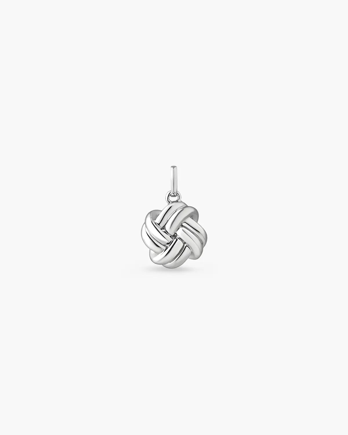 KNIT WOVEN KNOT PENDANT