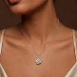 KNIT WOVEN KNOT PENDANT