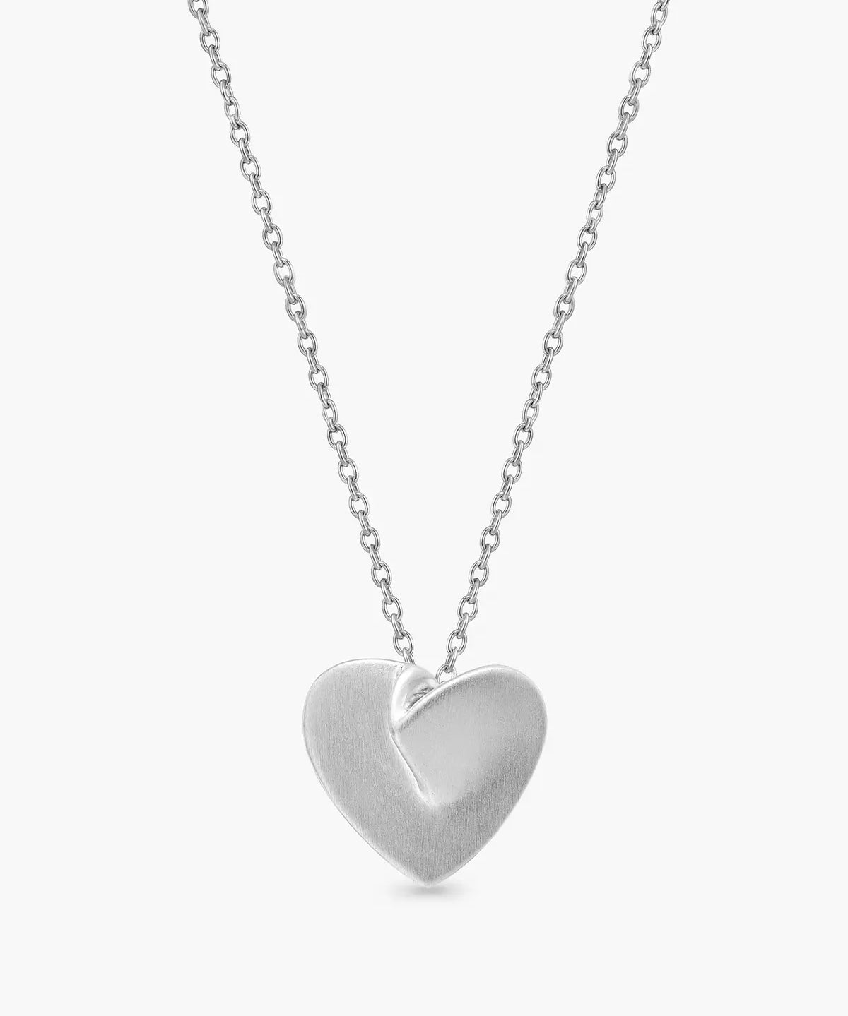 PLEATED HEART PENDANT