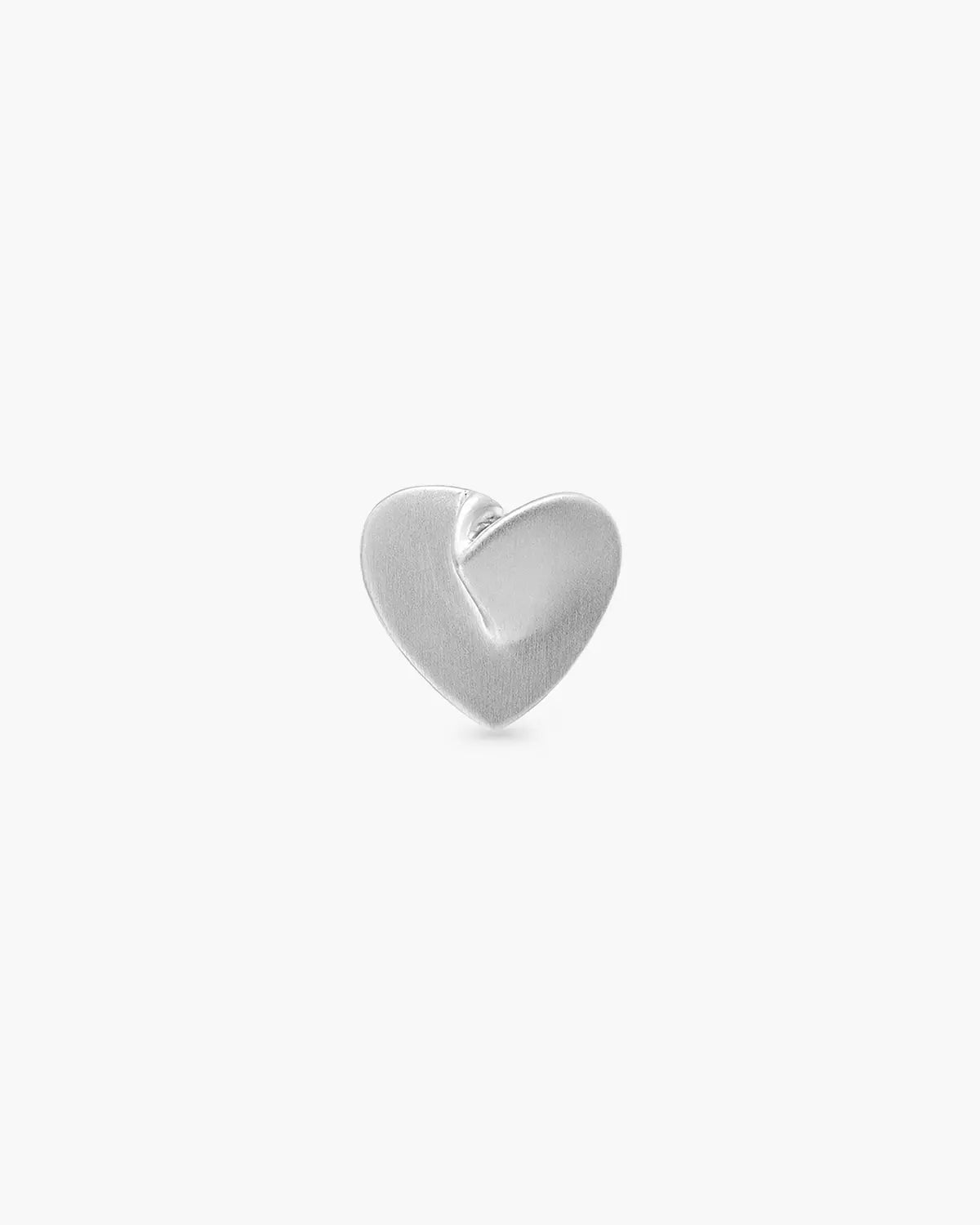 PLEATED HEART PENDANT