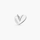 PLEATED HEART PENDANT