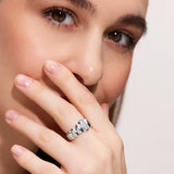 CIEL CRYSTAL PEBBLE BAND RING