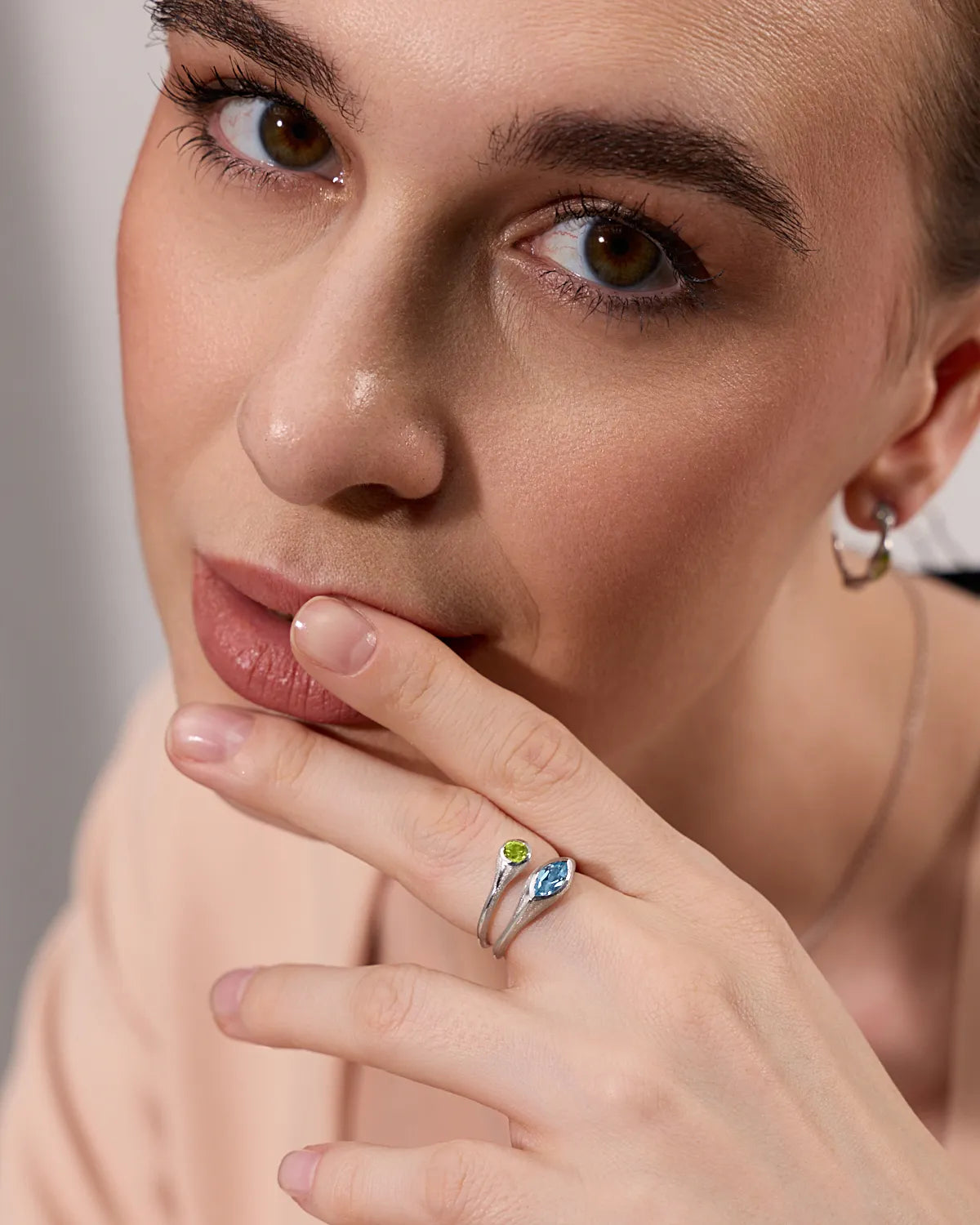 LIORA GEMSTONE DUO RING