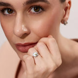 HAZE PERIDOT SPIRAL RING