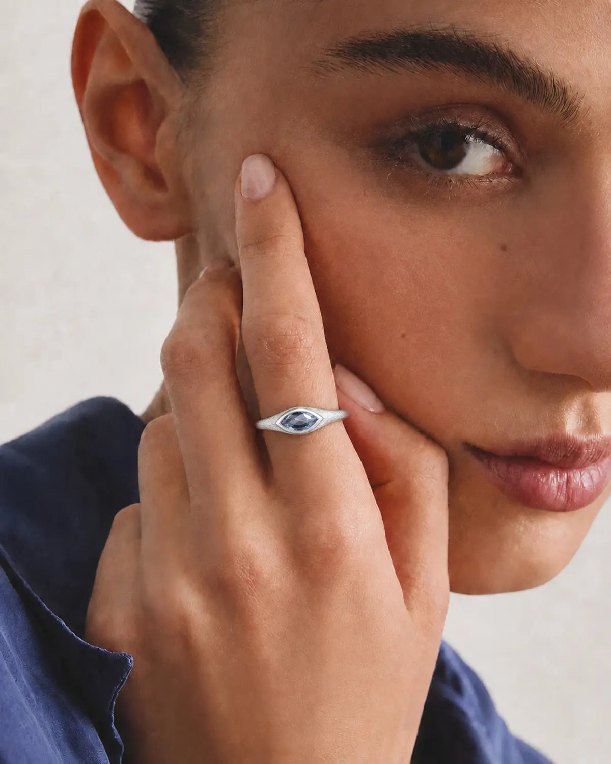 TWILIGHT TOPAZ MARQUISE RING