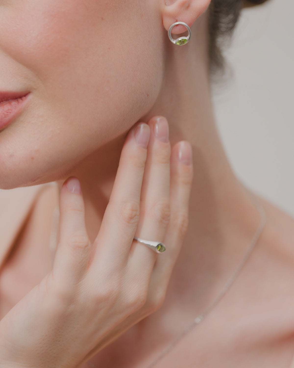 LUCENCE PERIDOT MARQUISE RING