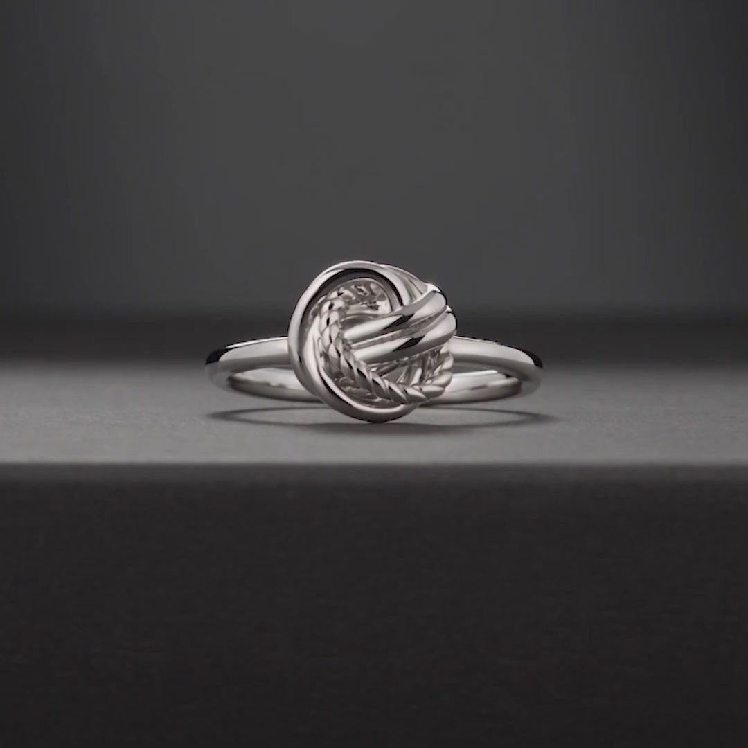 CLEW BRAIDED KNOT RING