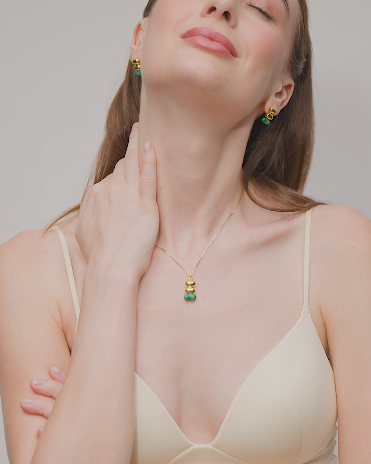NOVA VERDE MALACHITE DROP EARRINGS